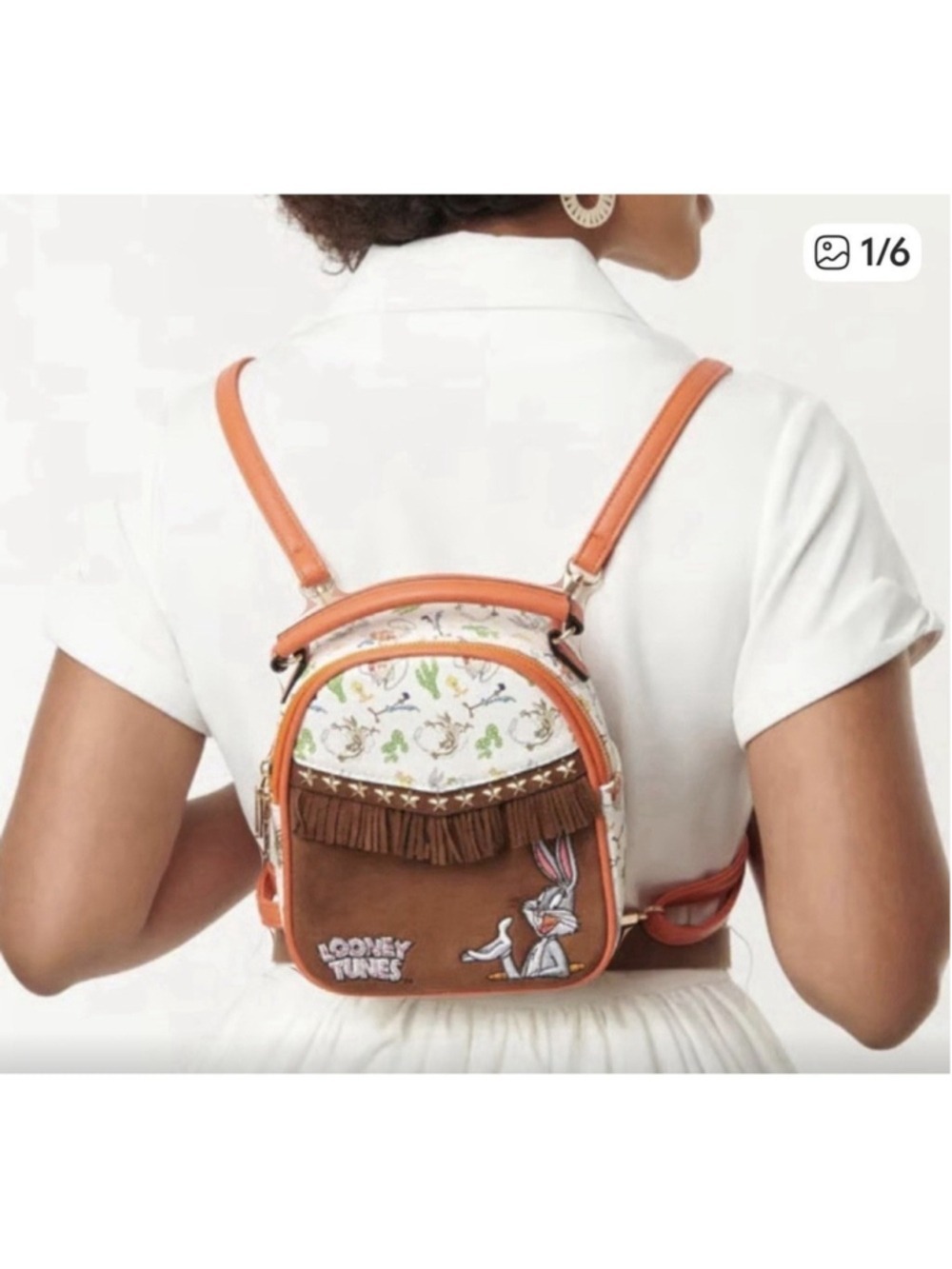 Looney Tunes x Unique Vintage Mini Fringe Backpack Limited Edition